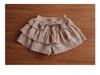 Girls' Lace Skirt Shorts - Lightweight Summer Cotton for Ages 3-10