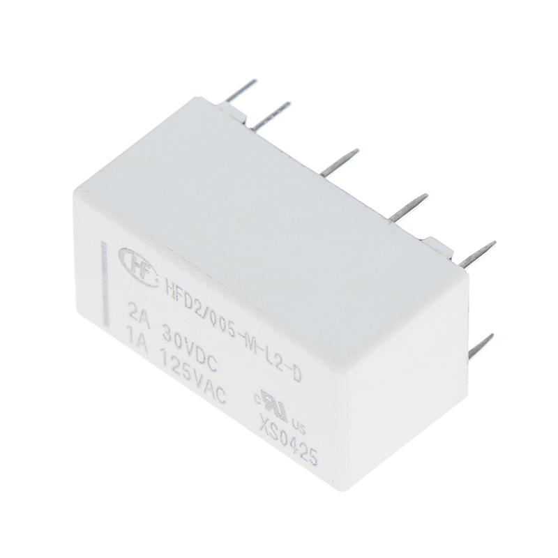 5V Cewka Przekaźnik Bistabilny Latching Dpdt 2A 30Vdc 1A 125Vac Hfd2-005-M-L2-D Realy