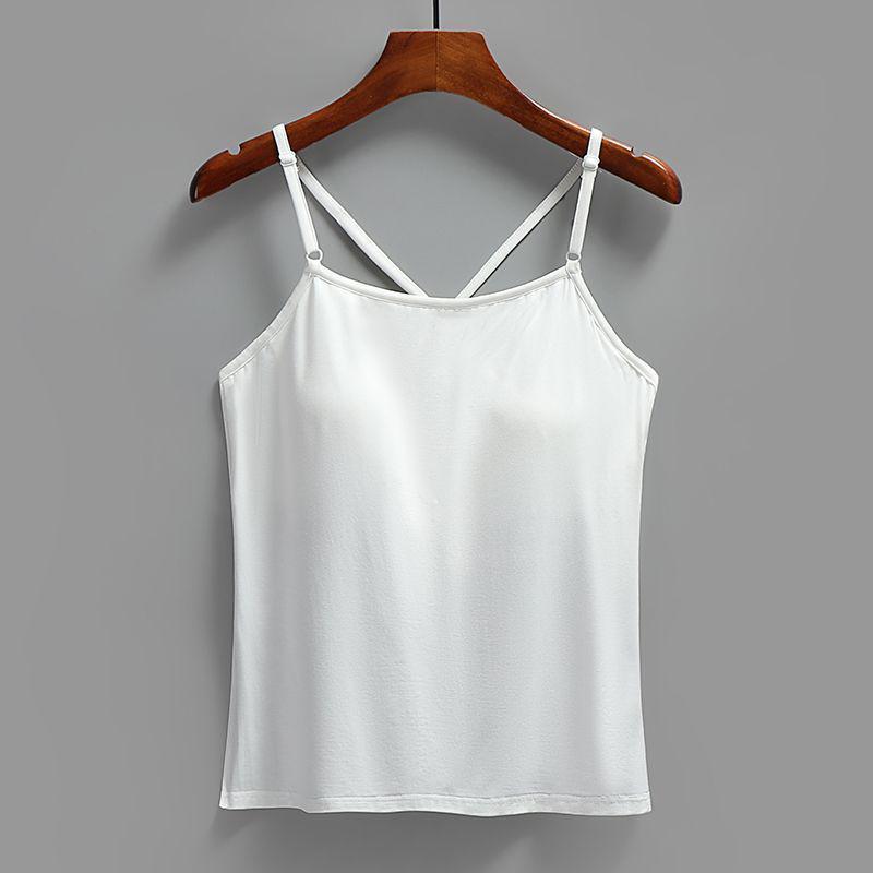 

Women s Slim-Fit Sun-Proof Backless Camisole with Built-In Bra and Traditional Belly Cover Extra Large білий