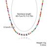 Necklace for Women Bohemian Spring and Summer Necklaces Premium Sense of Simplicity Butterfly Beaded Jewelry Colorful Rice Beads Letters Necklace