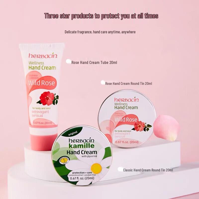 Herbacin Chamomile & Rose Hand Cream Gift Set