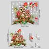 Christmas Owl Branch Wall Stickers Living Room Glass Window Mural Bedroom Decor Self Adhesive Animal Decals Home Decoration
