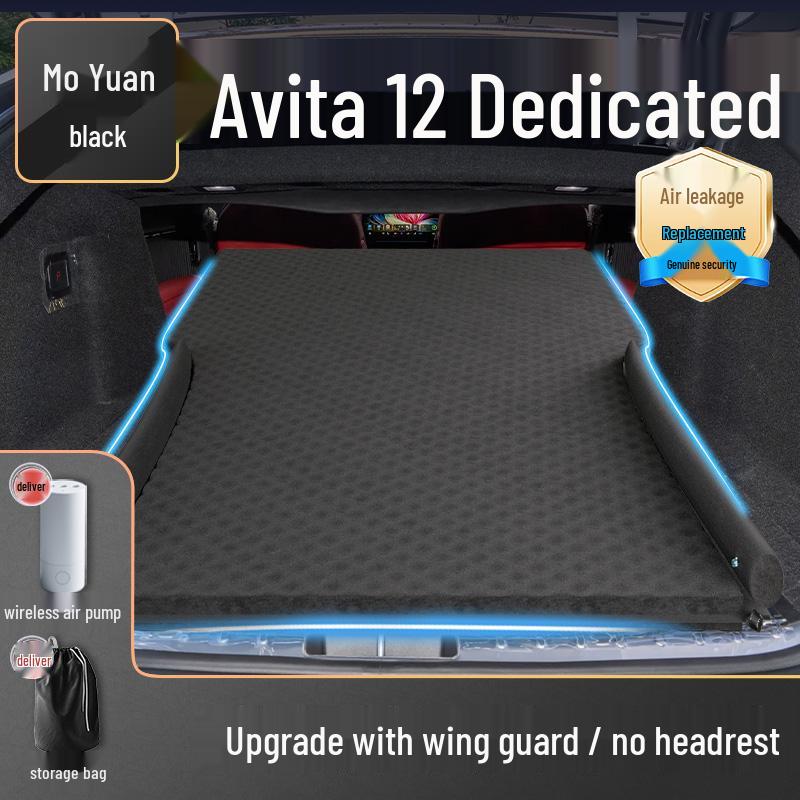 Avatar 12 Car Bed Mattress: Inflatable Rear Seat & Trunk Sleeping Pad