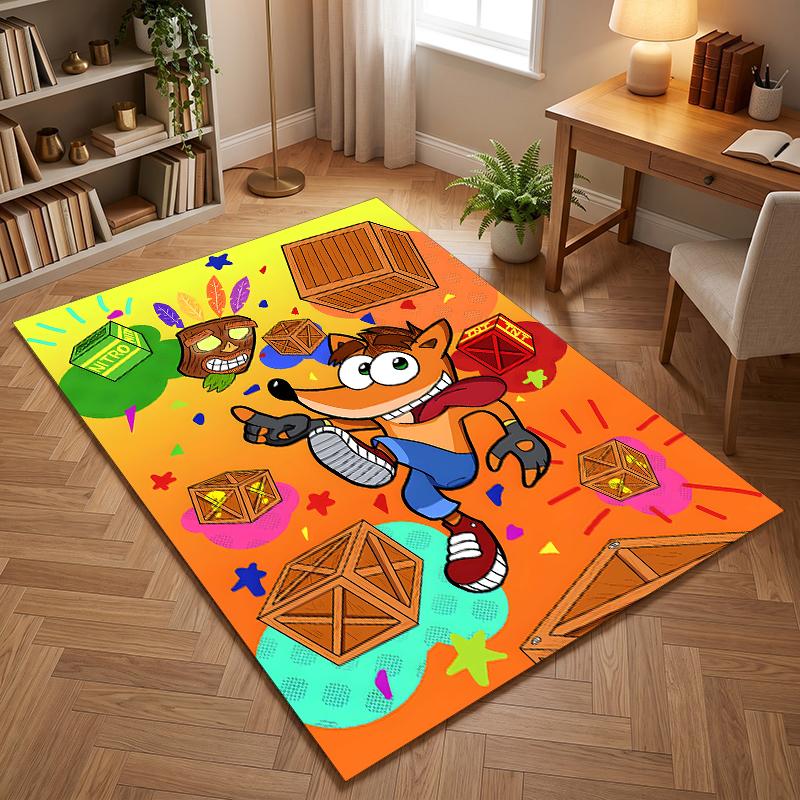 Crash-Bandicoot (14) Büroteppiche geeignet für Wohnzimmer Schlafzimmer Büros und Küchen ein Geschenk für moderne Wohnkultur