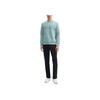 FILA White Series Brand Logo Fashion Casual Natural Simple Pullover Long Sleeve Sweatshirt Men sweatshirt Sea-King-Green F11M443205F-GN