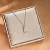 Light Luxury Copper-Inlaid Diamond Necklace for Women – Exquisite INS-Style Clavicle Chain