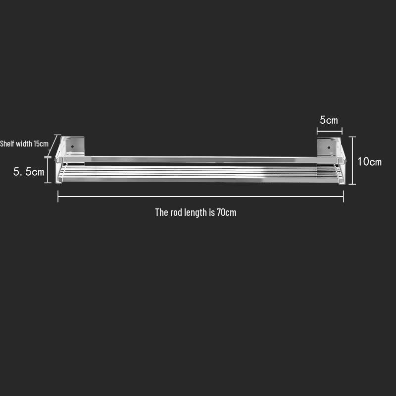 Yooso Wall-Mounted 304 Stainless Steel Kitchen Storage Shelf