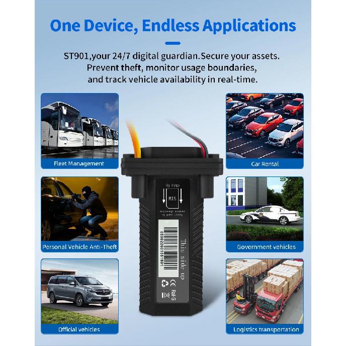 Tracker GPS ST-901 Dispozitiv de urmărire vehicule 4G Trackerking Impermeabil Motocicletă Mașină GPS GSM SMS cu Urmărire în Timp Real