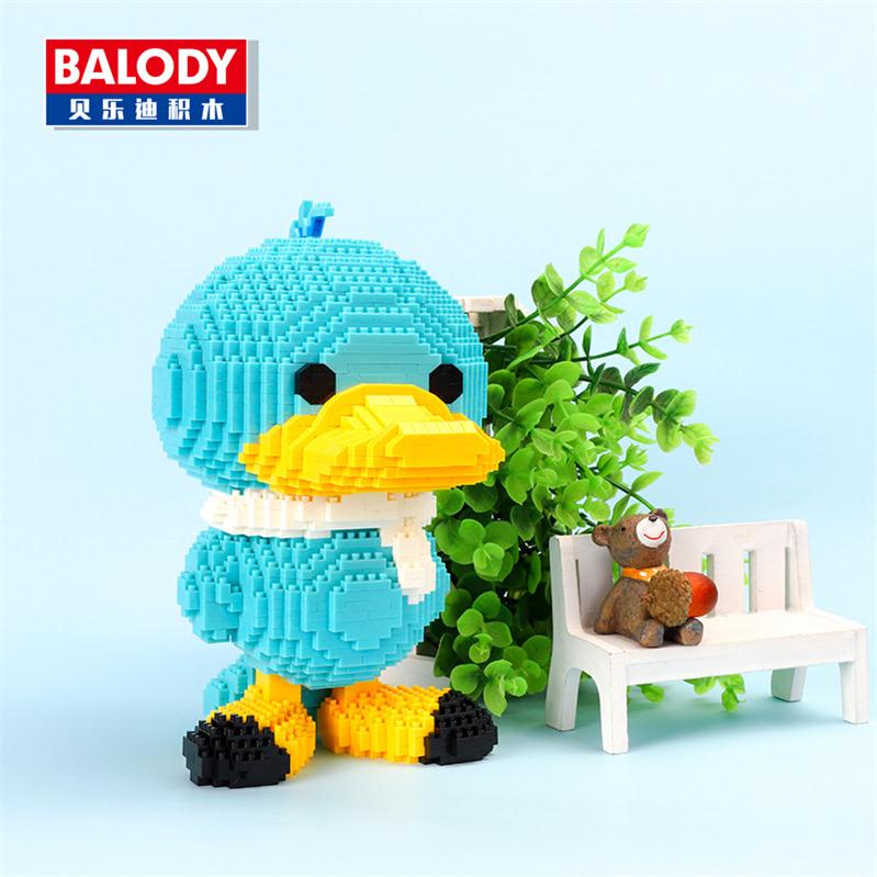 Balody Mini Blocks Cartoon Building Bricks Duck Model Anime Figure Girl Gifts Toys Fun New Year Christmas Present 18094