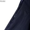 ZANZEA Women Short Sleeve Blouse and Midi Skirts Summer Two Piece Suit Sets