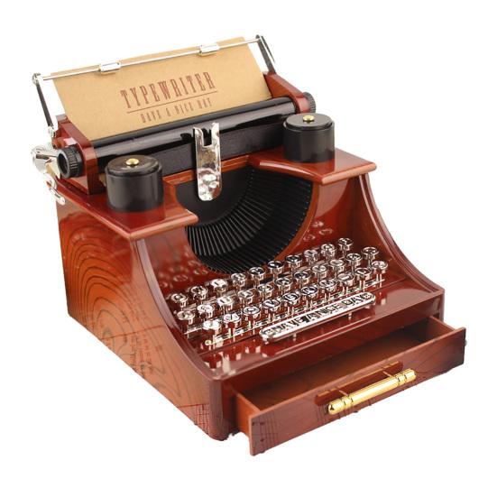 

Креативная ретро пишущая машинка музыкальная шкатулка настольный декор для дома и офиса детская игрушка подарок