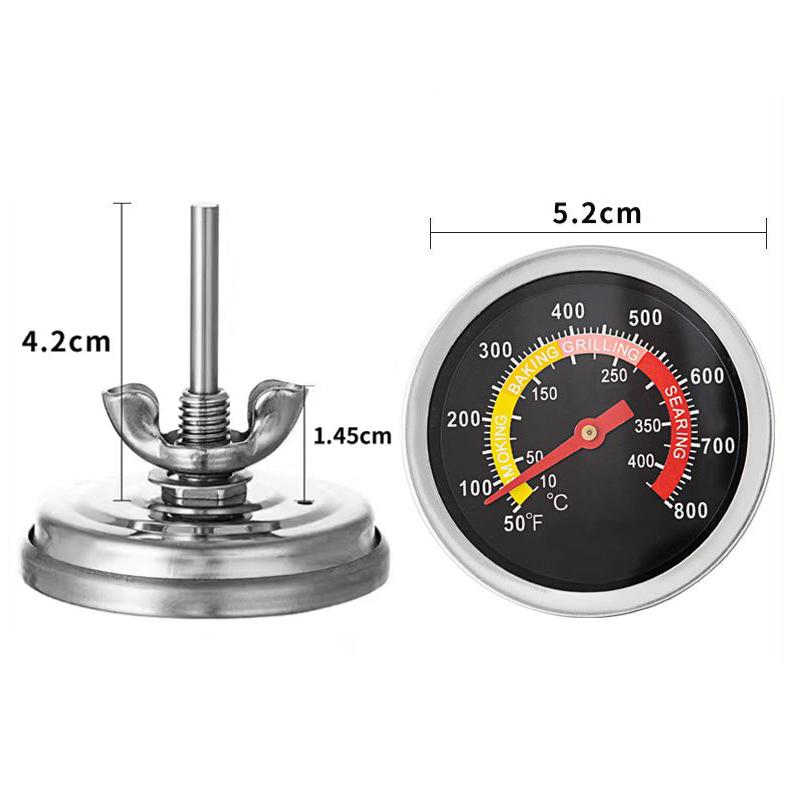 

Кухонный термометр мгновенного считывания 0-400℃ для барбекю, коптильни, гриля, духовки, выпечки, приготовления пищи, температурный датчик для домашнего использования, бытовой термометр
