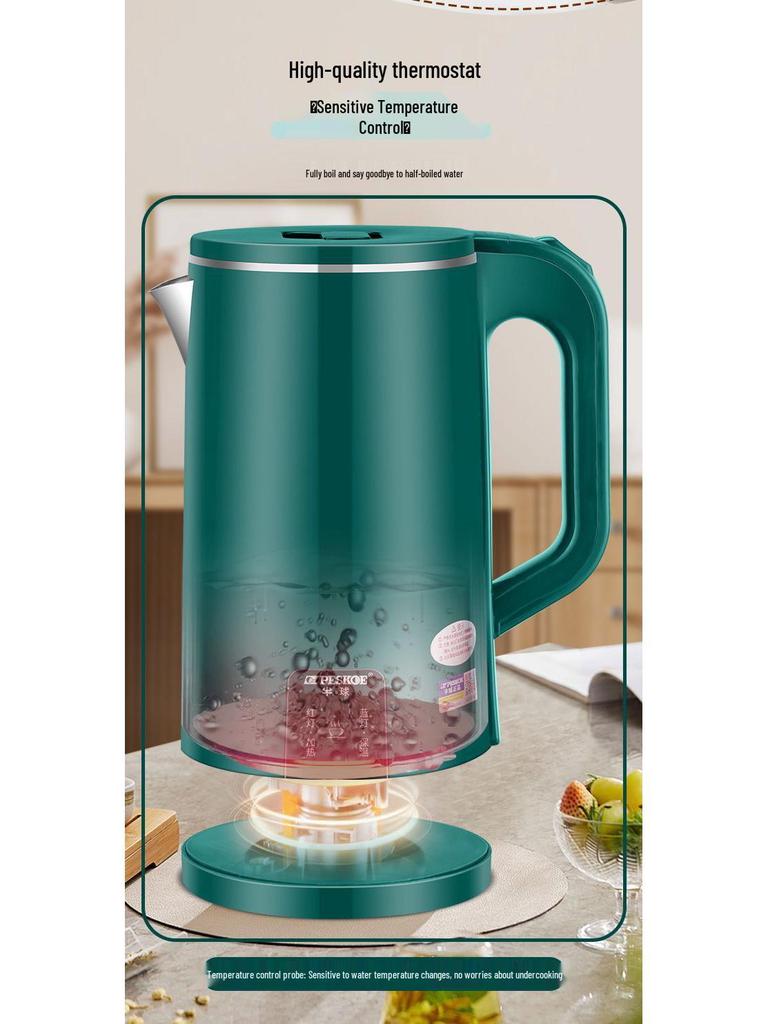 Large Capacity Smart Electric Kettle with Durable Anti-scald Design and Automatic Shut-Off