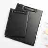 1Pcs Foldable Conference File Folder PU Leather Writing Pad Durable A4 A5 Clipboard  Office Supply