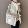 Verdickte Daunenbaumwollweste für Damen Herbst und Winter Neuer Modetrend Stilvolle und stilvolle Weste mit glänzender Oberfläche Baumwolljacke