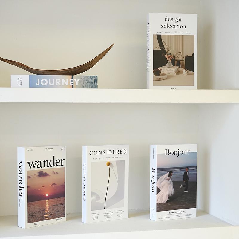 Fashion Fake Books Decoration Luxury Decorative Book Living Room Decor Simulation Book Home Decor Aesthetic Room Ornament