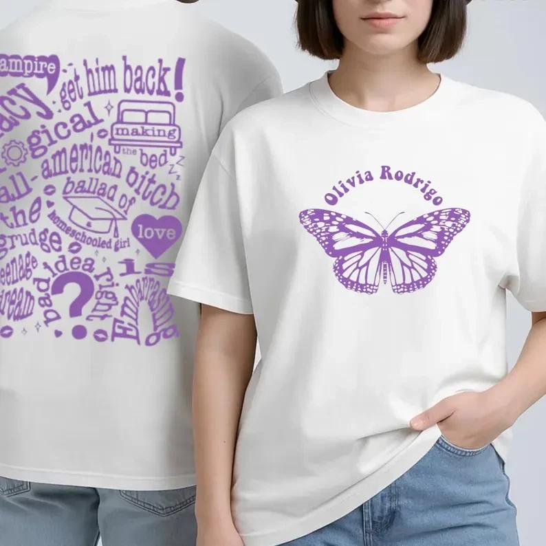 Olivia Rodrigo Butterfly T-shirt XL