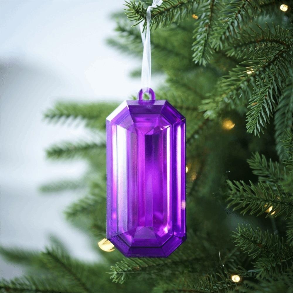 Multicolor Christmas Tree Pendant Color Glitter Christmas Hanging Decoration Festival