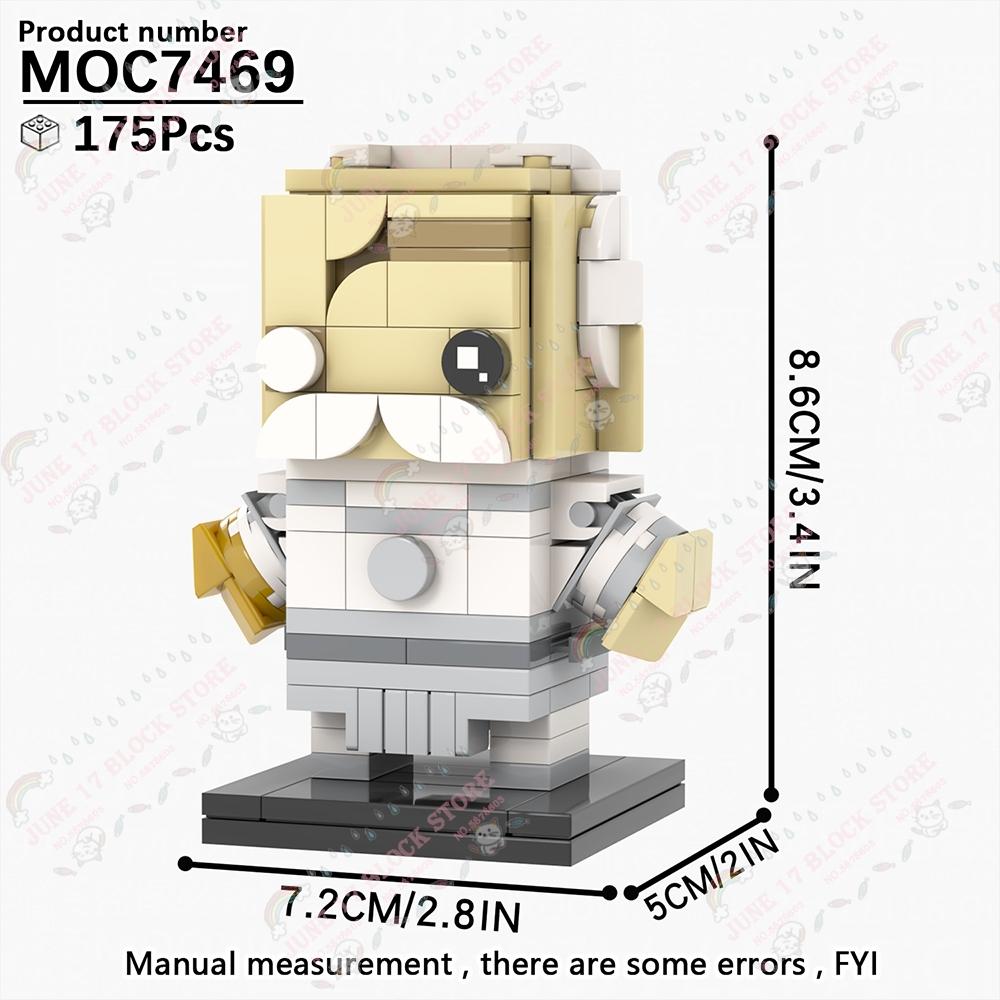 MOOXI Superhero Brickheadzed MOC Brick Movie Figure Doctor Doom Witch Kingpins Scale Model Compatible Building Block Toy Children Gift Present