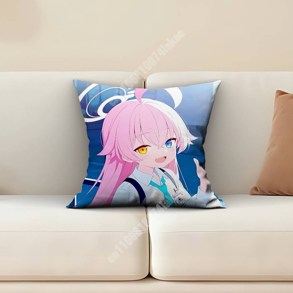 Blue Archive Takanashi Hoshino Pillow Cover Cushion Case Sofa Couch Home Gaming Room Decoration