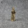 Copper Guan Gong Small Statue Ornaments Home Decoration Accesories Chinese God of Wealth Feng Shui Figurines Key Chains Pendants