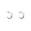 Advanced 2023 Irregular Pearl Circle Stud Earrings in Cold Style - Light Luxury Jewelry