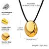 Longue Chaîne Collier Pull Pour Femmes, Pendentif Géométrique Statement en Acier Inoxydable, Cordon Noir Bijoux Automne Hiver 15-31 pouces