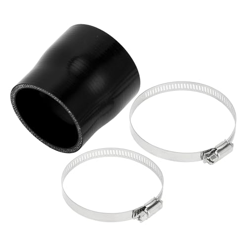 

X AUTOHAUX 1 Set Inner Diameter 63-70mm/2.48 -2.76 Length 76mm/2.99 0 Degree Straight Black Car Inner diameter 63-70mm чорний