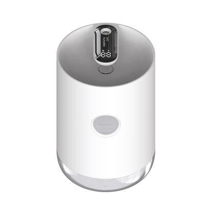 Heim-Luftbefeuchter Tragbar Kabellos USB Aroma Wassernebel Diffusor Akkulaufzeit Anzeige Aromatherapie Humidificador(Weiß)