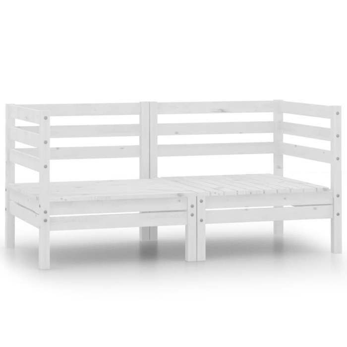 VidaXL Bois de Pin Solide Canapé à 2 Places de Jardin Canapé de Terrasse Canapé d'Extérieur Meuble de Patio Meuble 3082388