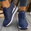 Fashion 2025 Autumn New Fashion Wedge Sneakers Women Lightweight Non Slip Casual Sports Shoes Woman Thick Sole Lace Up Chunky Sneakers