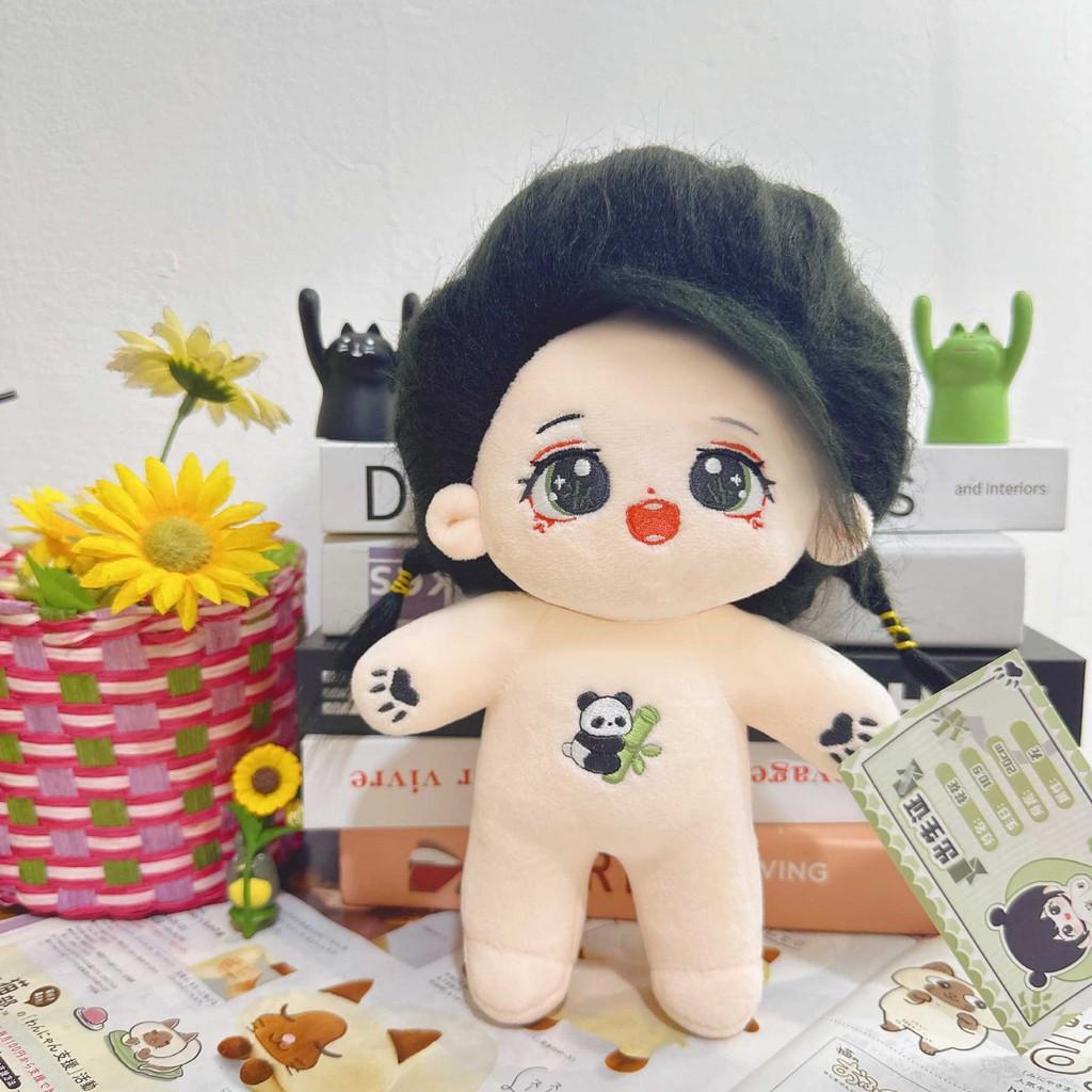Entzückende 20cm Baumwollpuppe Plüschtier mit weichem kurzem Plüschstoff für Kinder