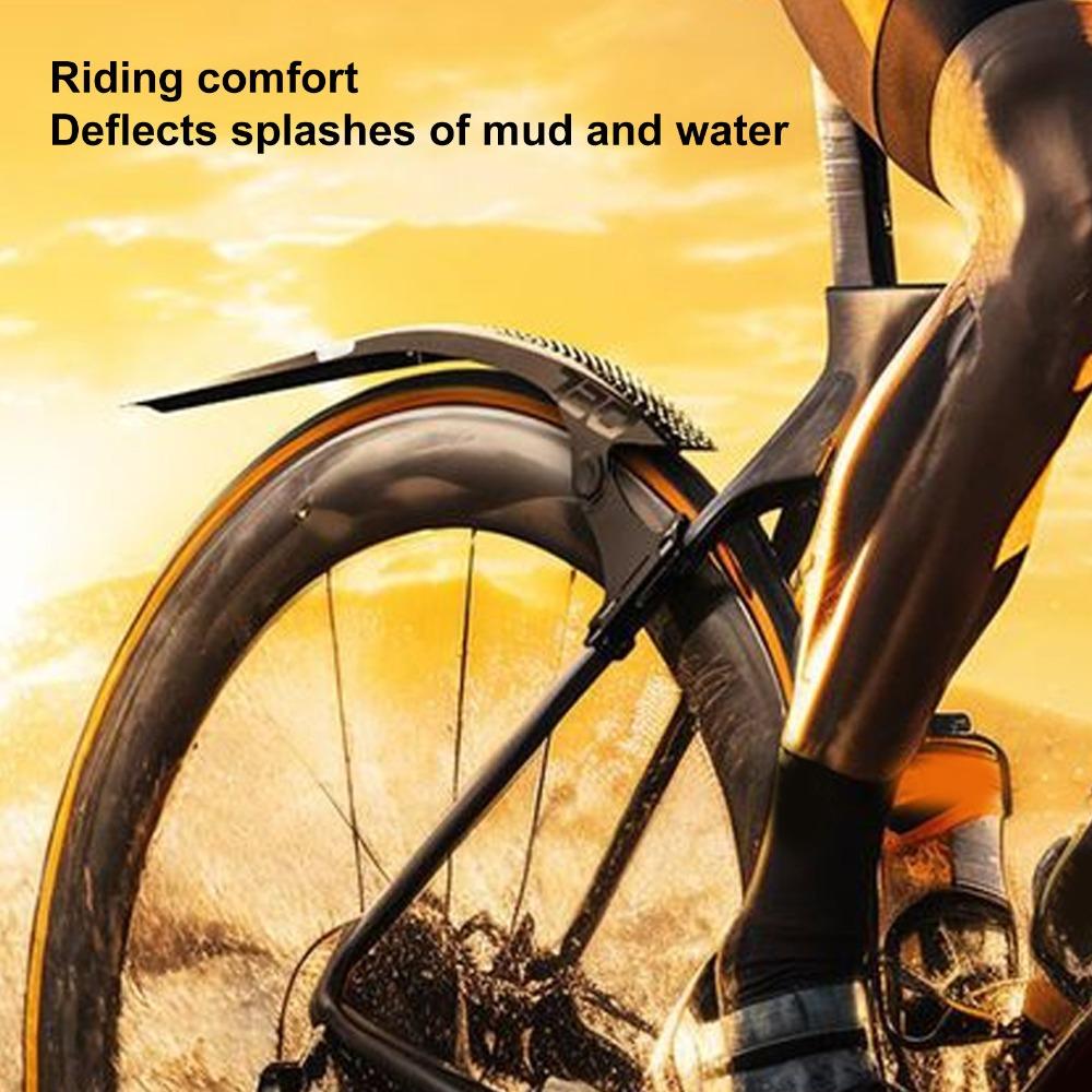 Quick Release Road Bike Mudguard Lightweight Bike Fenders Set  Gravel and City Bikes