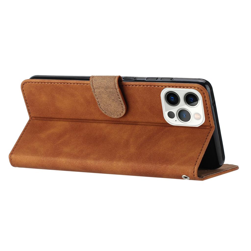 For iPhone 12 Pro Max 6.7 inch Butterfly Imprinted Phone Case Folding Stand Leather Wallet Cover
