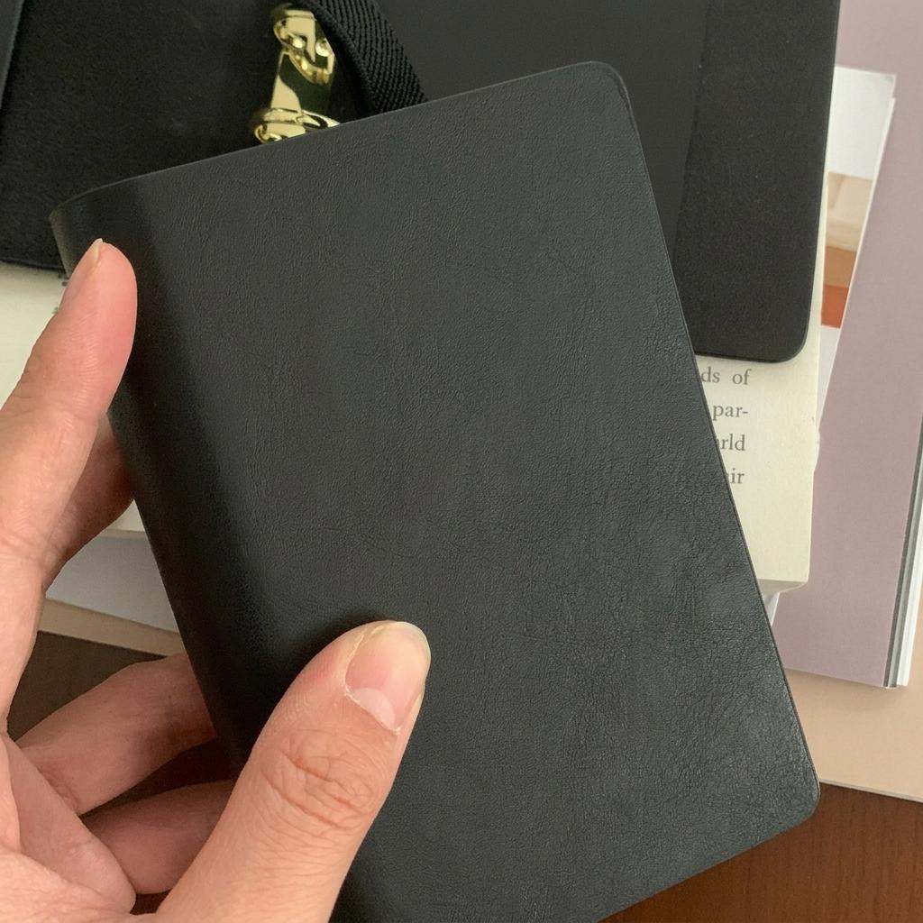 Pocket Daily Planner Pu Leather M5 Size Notebook Loose-Leaf Notebook Eye-Friendly Pu Leather Planner For Travel Recording Diy