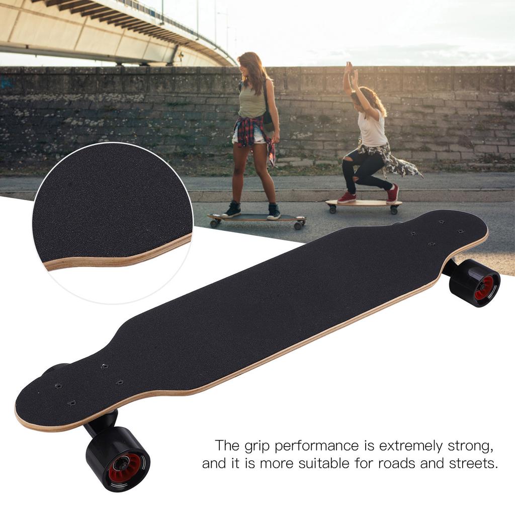 PUENTE Profesjonalny Czterokołowy Klonowy Longboard Wzór Alien Deskorolka dla Dorosłych