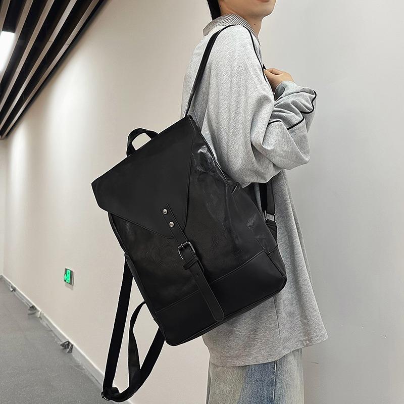 Premium retro backpack women's new simple and versatile college style student schoolbag casual backpack