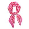 Elegant Yellow Neck Scarf Lemon Print Shawl Breathable Square Silk Scarf  for Women