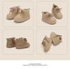 Boys' Ankle Boots: Soft Sole Toddler Shoes, Plush Lined for Autumn/Winter. Warm Cotton Snow Boots for Infants & Little Kids.