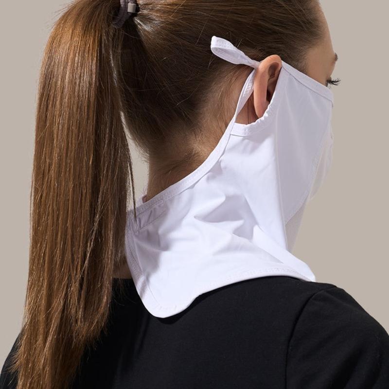 Oddychająca maska damska zakrywająca twarz idealna do sportów na świeżym powietrzu i podróży ochrona przed słońcem do sportów na świeżym powietrzu