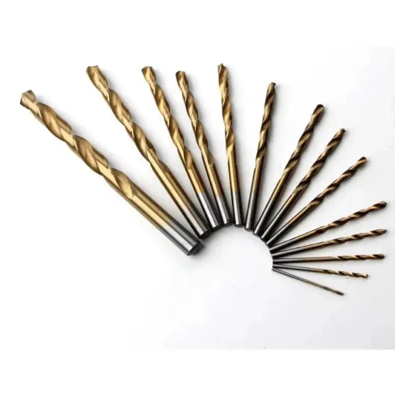2025 New 2025 New 99PCS/Set Twist Drill High Speed Steel Titanium-plated Twist Drill Steel Plate Drill Mixed  Plastic Boxes
