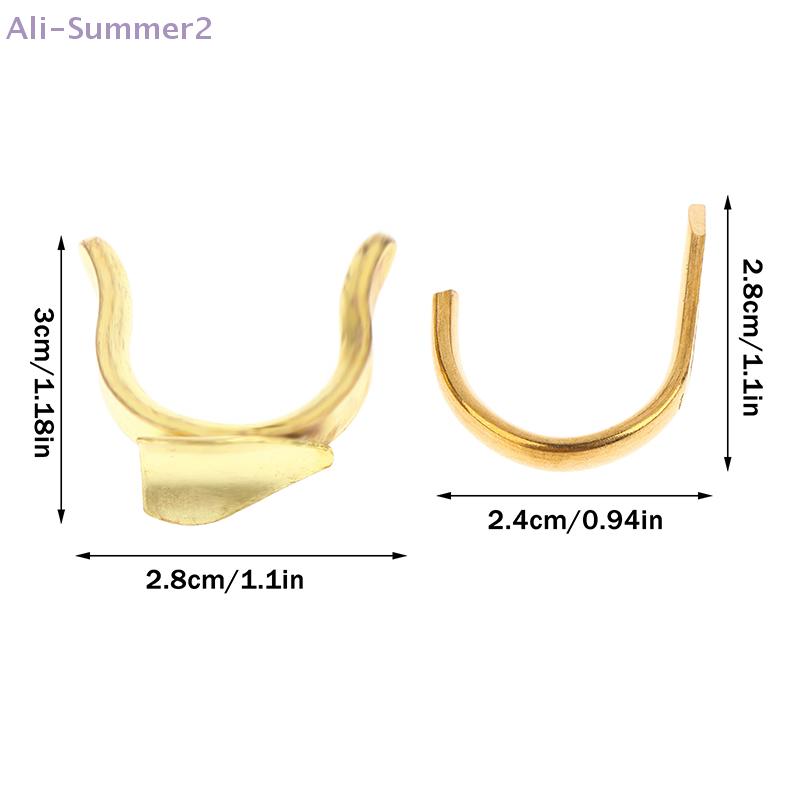 1Pcs Copper Fore/Back Trumpet Finger Hook Down-tuning Small Thumb Hook Back Support Bracket Metal Slide Finger Ring Repair Tool