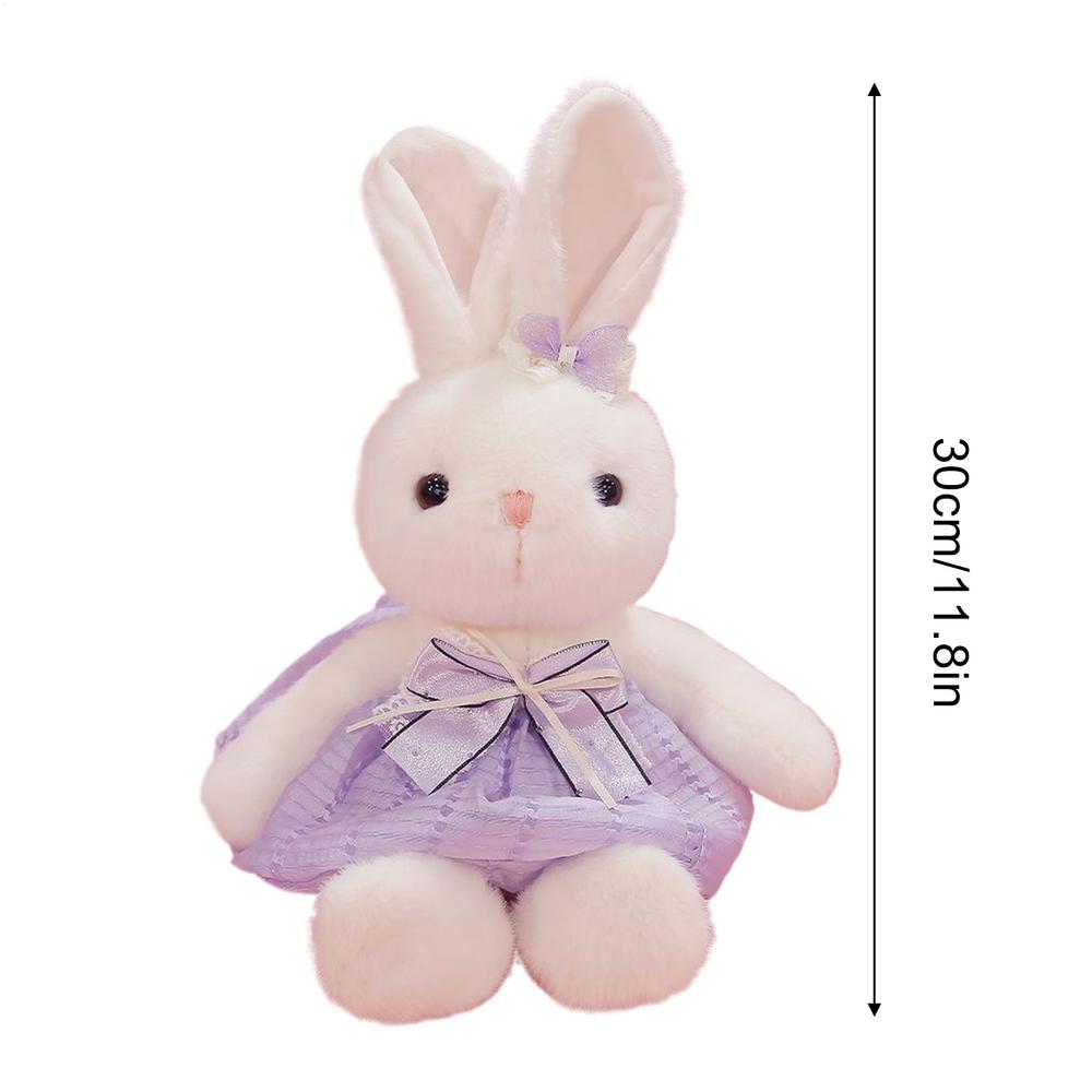 Shy Bunny Plush Toy Catching Machine Doll Soft Stuffed Animal Doll ForGirls Cute Easter Valentine Birthday Gift For Kids Friend