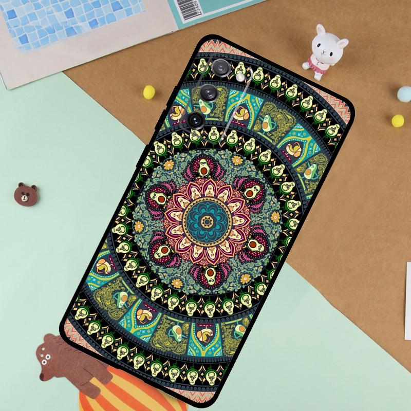 Avocado Yoga Funny Pattern Soft Case For Samsung Galaxy S24 Ultra S9 S10 S20 S22 S21 Plus S23 FE S25 Ultra Funda Cover