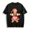 Christmas Themed Gingerbread Nurse Print Casual Top Pure Cotton T-shirt