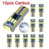 10pcs Canbus T10 Led W5W Led Car Interior Lights 9led 4014smd No Error 194 168 Reading Dome Light Instrument Bulb Plate Lamp Dome Lights 6