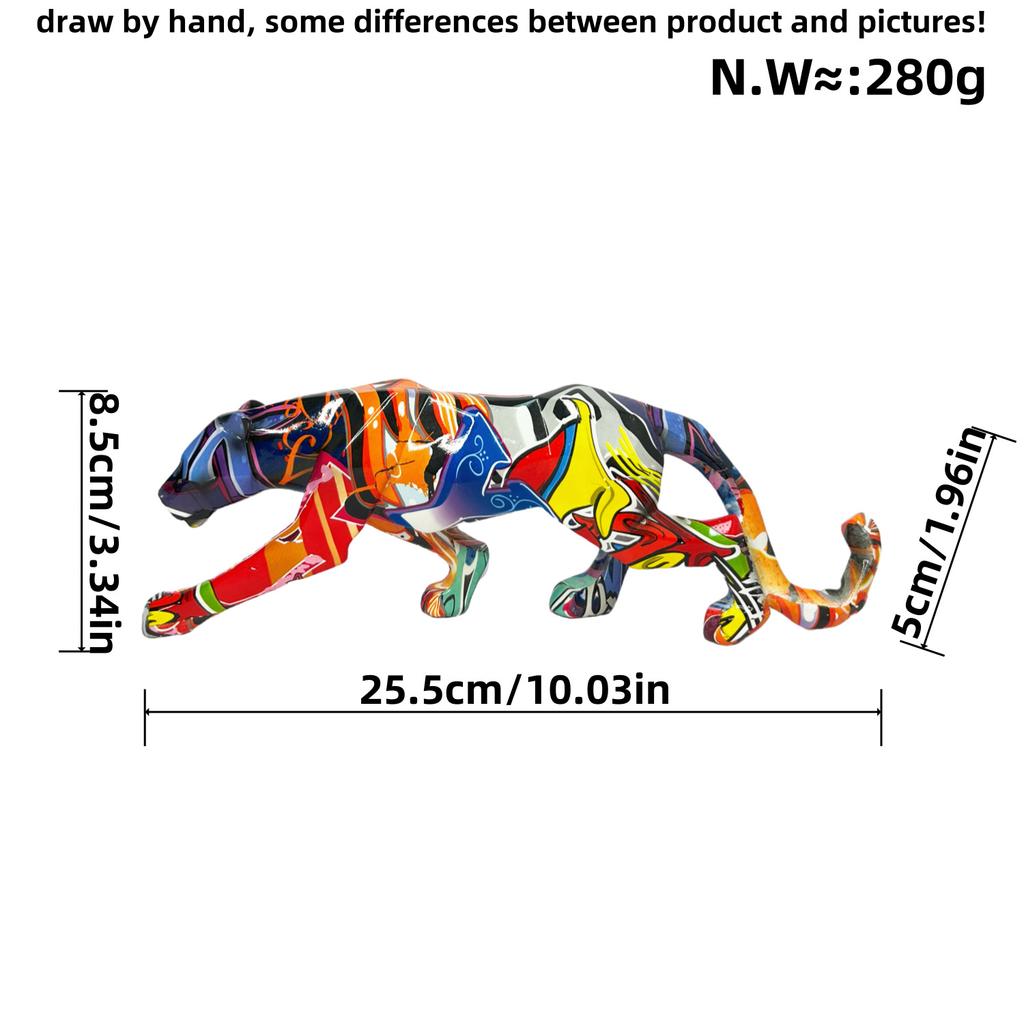 Modern Simple Little Leopard Ornament Living Room Entrance Resin Craft Home Decoration Creative Living Room Desktop Decoration