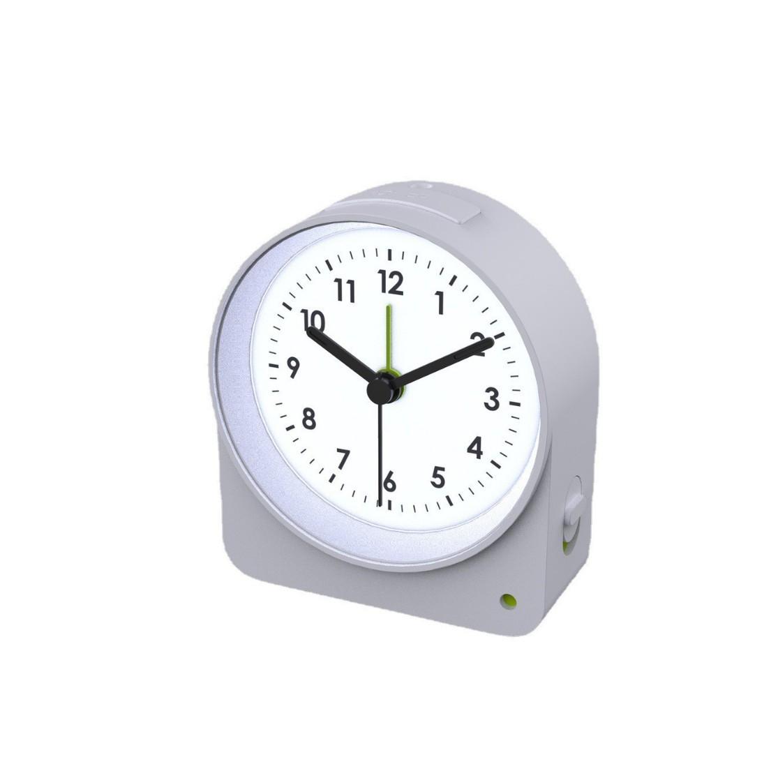 

Quartz Alarm Clock Automatic Backlight Snooze Time Pointer Classic Round Table Desktop Simple Small Clock