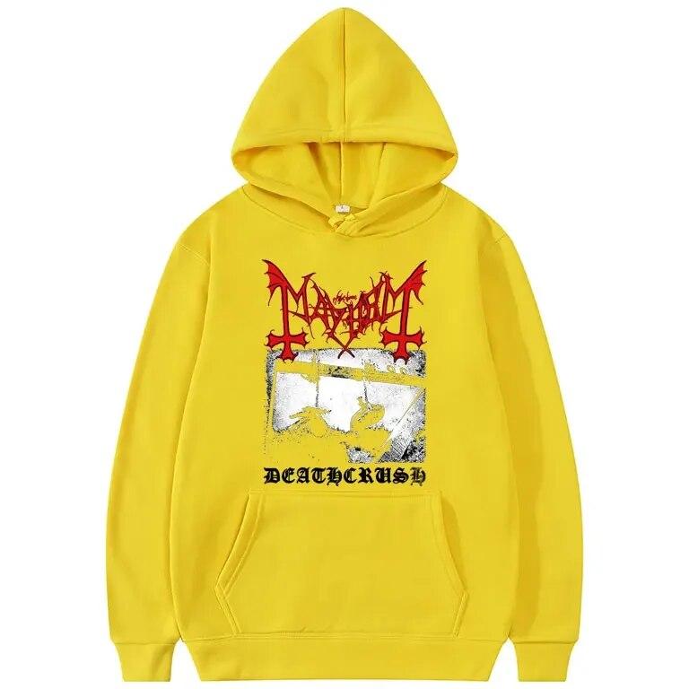 Deathcrush Rapper Mayhem sweats à capuche unisexe mode vêtements garçon survêtement femmes sweat à capuche enfants Hip Hop sweat à capuche Shoto manteau noir