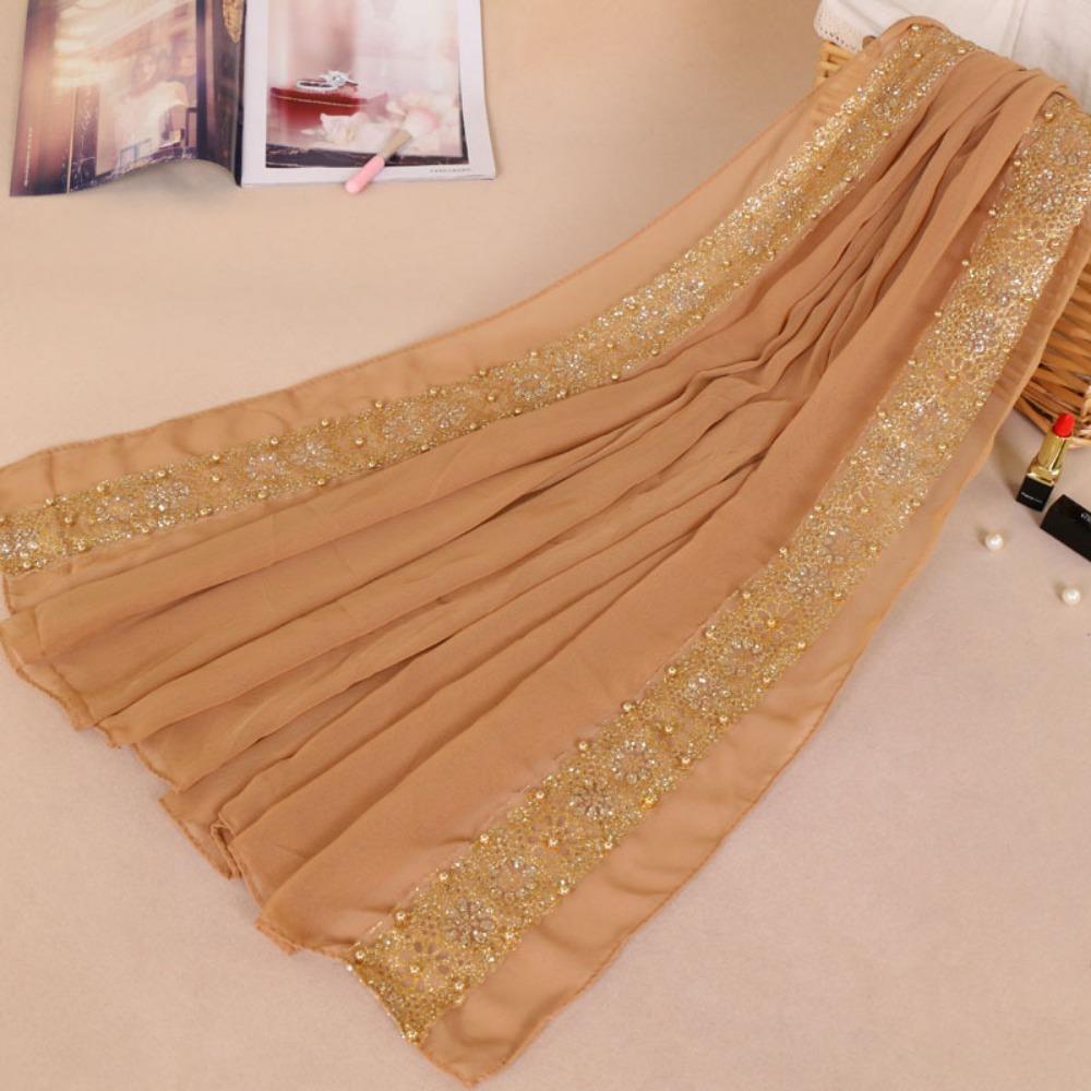 Multicolor Chiffon Headscarf Chiffon Material Malaysian Scarf Trendy Women Headwear  Gift